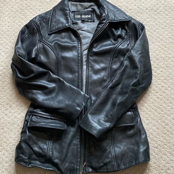 Luis Alvear leather jacket. Size Small. Vintage. Good condition. - Picture 1 of 8